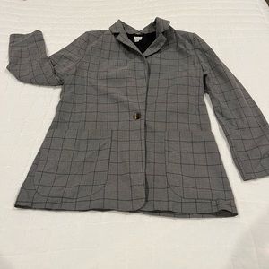 A New Day Plaid Blazer size M